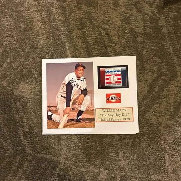 San Francisco giants Willie Mays autographed photo - Picture 1 of 1